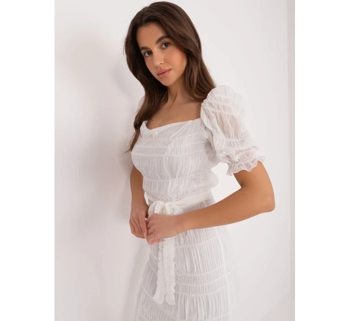 Sukienka LK SK model 21110946 biały - FPrice Sukienka LK SK model 21110946 biały - FPrice