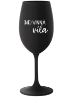 (NE)VINNÁ VÍLA - černá sklenice na víno 350 ml (NE)VINNÁ VÍLA - černá sklenice na víno 350 ml