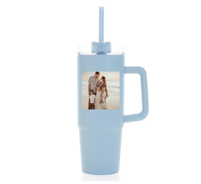 Personalizovaná termoska s průhledným víčkem s fotografií 