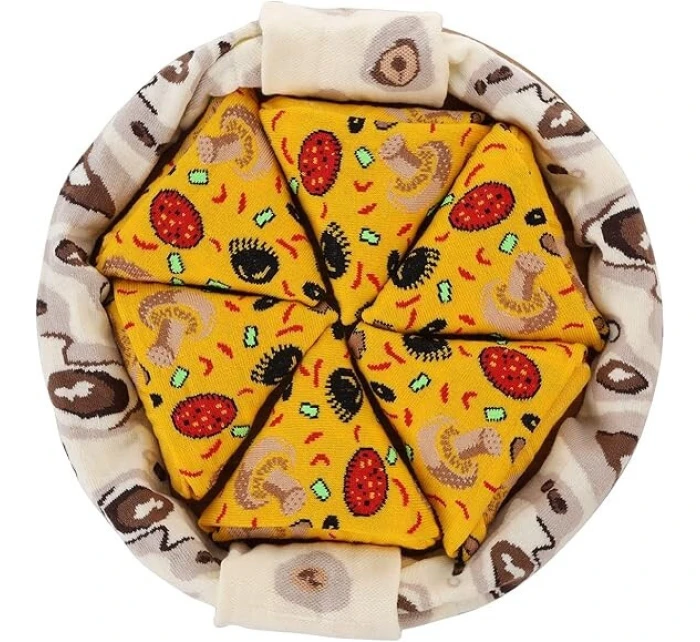 Pánské ponožky Pizza vícebarevné - Crea Socks