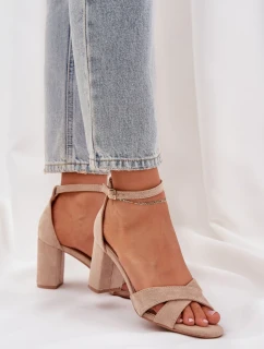 Sandály na podpatku  model 210151 Step in style