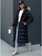 Dámský zimní kabát LUXWARM černý FashionStreet TY4374