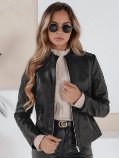 Dámská kožená bunda ramones černá FashionStreet TY5201