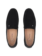 Pánské kožené mokasíny polobotky černé model 22061118 - FILIPPO Pánské kožené mokasíny polobotky černé model 22061118 - FILIPPO