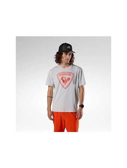 Pánské tričko ROSSIGNOL Cliffside Tee, šedé Pánské tričko ROSSIGNOL Cliffside Tee, šedé