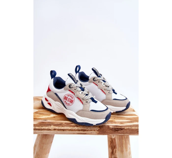 Dětská sportovní obuv Memory Foam System Big Star model 21609091 Bíle - Big Star Shoes Dětská sportovní obuv Memory Foam System Big Star model 21609091 Bíle - Big Star Shoes