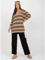 Dámský svetr LC SW 8030 tmavě lila Dámský svetr LC SW 8030 tmavě lila