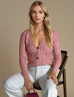 RIGLA dámský svetr růžový FashionStreet MY1636