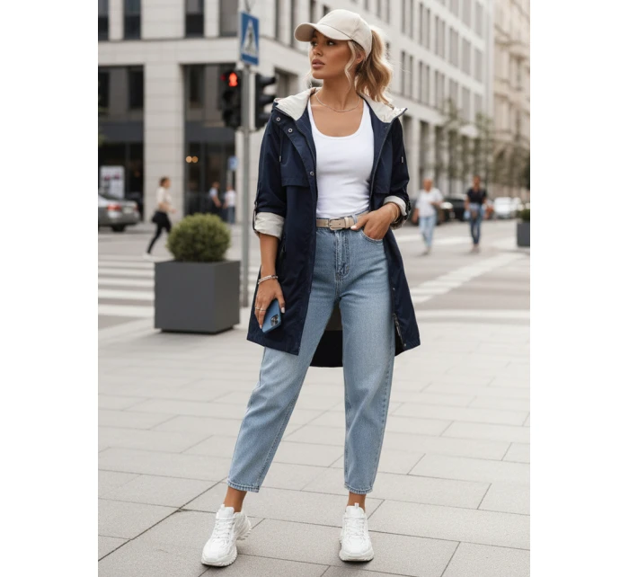 Dámská přechodná bunda parka MEROY navy blue FashionStreet TY4291 Dámská přechodná bunda parka MEROY navy blue FashionStreet TY4291