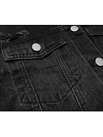Černá dámská džínová bunda s model 18565122 - P.O.P. SEVEN