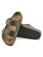 žabky Arizona Soft  Leather  Khaki model 21265516 - Birkenstock