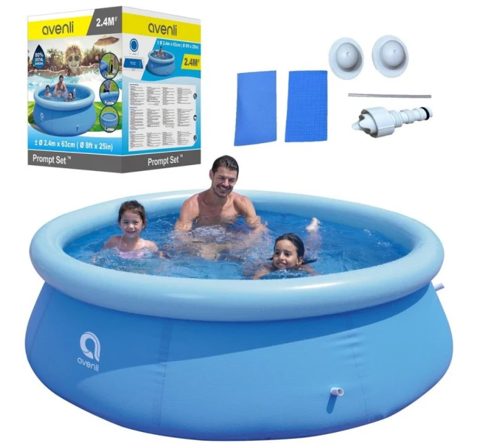 ROZŠIŘITELNÝ BAZÉN S NAFUKOVACÍM LÍMCEM 240X63CM 17792