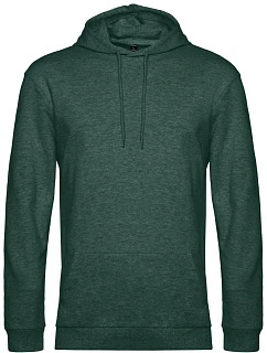 B&C #Hoodie Pánská mikina s kapucí 01.U03W heather dark green