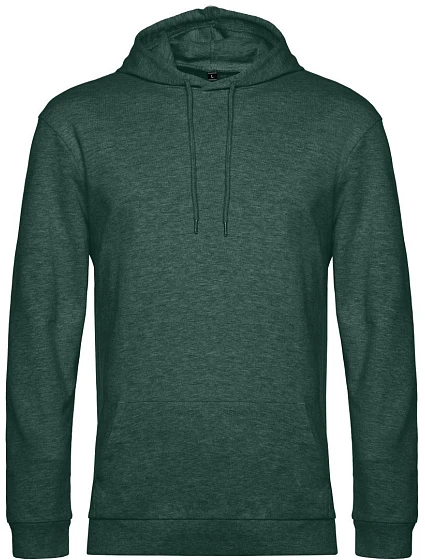 B&C #Hoodie Pánská mikina s kapucí 01.U03W heather dark green