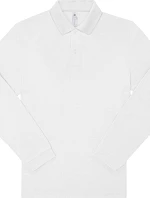 B&C My Polo 180 LSL Piqué polo s dlouhým rukávem 01.U425 white