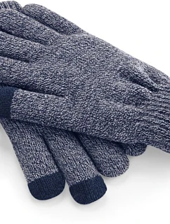 Beechfield B 490 Pletené rukavice na dotykový displej 53.0490 heather navy