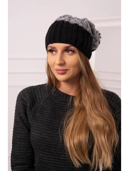 Milano fleecová čepice K203 tmavě šedá+černá Milano fleecová čepice K203 tmavě šedá+černá