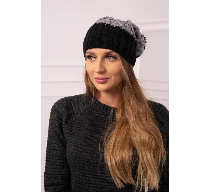 Milano fleecová čepice K203 tmavě šedá+černá Milano fleecová čepice K203 tmavě šedá+černá