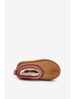 Sněhové Boty Dětské Na Platformě Zateplené Kožíškem Camel model 21672317 - Boto Sněhové Boty Dětské Na Platformě Zateplené Kožíškem Camel model 21672317 - Boto