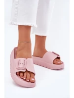 Dámské Pěnové Sandały Na Platformě S Přezkou Růžové Viasara Dámské Pěnové Sandały Na Platformě S Přezkou Růžové Viasara