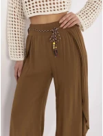 TW SP BI kalhoty model 20969226 světle hnědé - FPrice TW SP BI kalhoty model 20969226 světle hnědé - FPrice