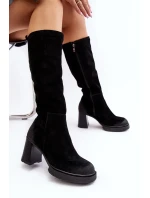 Semišové dámské boty Lemar Black Ceraxa Semišové dámské boty Lemar Black Ceraxa