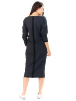 Dámské šaty A197 tm.šedé - Awama