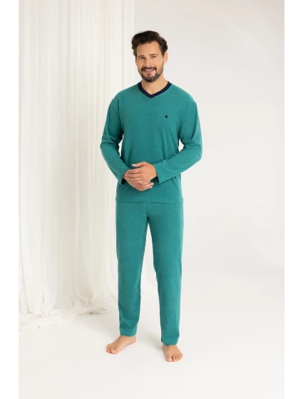 Pánské dlouhé froté pyžamo model 21422794 MXL - Regina