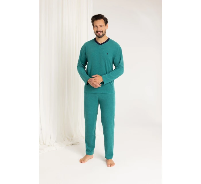 Pánské dlouhé froté pyžamo model 21422794 MXL - Regina