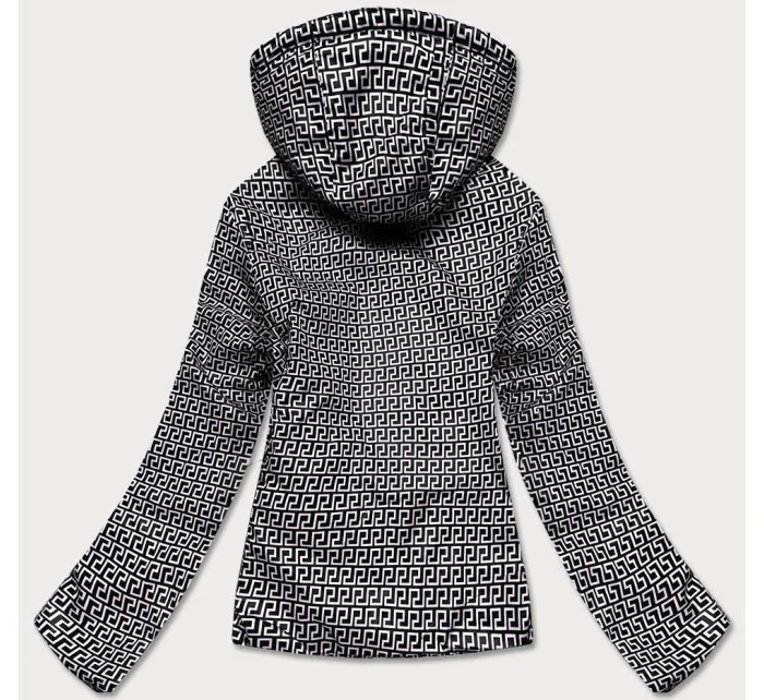 Černá dvouvrstvá dámská prošívaná bunda (B9775-1)