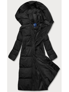 Černá dámská zimní bunda s kapucí (AG1-J9091)