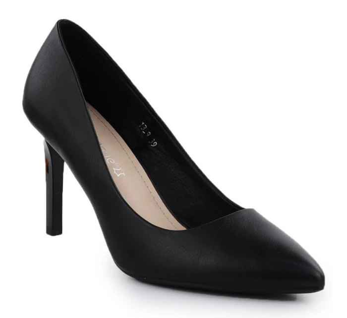 Černé lodičky na jehlovém podpatku Sergio Leone 1339