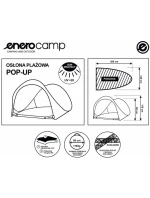 SAMOROZKLÁDACÍ PLÁŽOVÝ STAN S PARAVÁNEM UZAVŘENÝ 200X120X110/90CM ENERO CAMP SAMOROZKLÁDACÍ PLÁŽOVÝ STAN S PARAVÁNEM UZAVŘENÝ 200X120X110/90CM ENERO CAMP