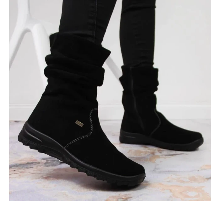 W zateplené kožené boty model 20469716 - Rieker