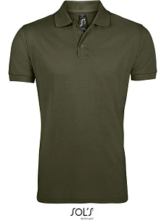 SOL'S Prime Men Pánské piqué polo z těžké bavlny 25.0571 army