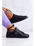 Dámské kožené tenisky Big Star - černé Dámské kožené tenisky Big Star - černé