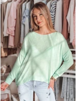 Dámský oversize hladký svetr SENZIA mint FashionStreet MY2445