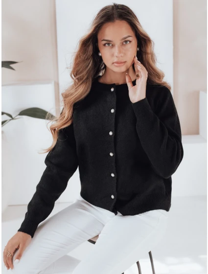 Dámský svetr na zip černý Dstreet model 21990996 - FashionStreet
