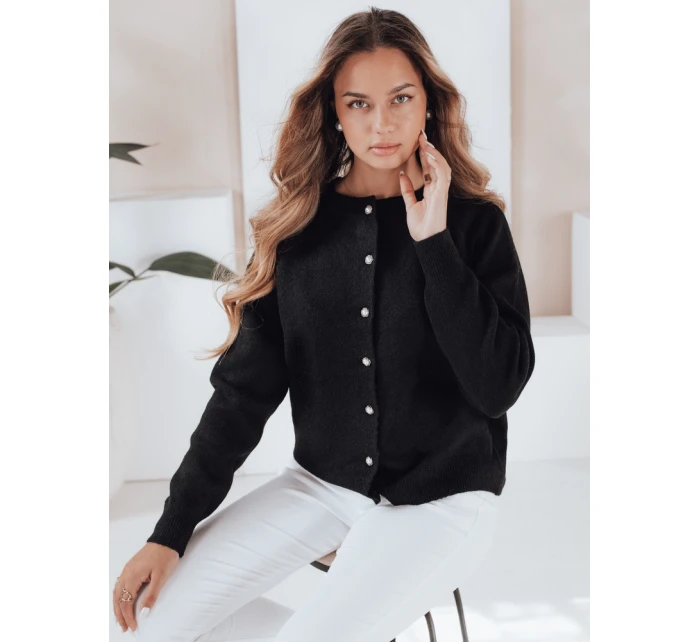 Dámský svetr na zip černý Dstreet model 21990996 - FashionStreet