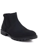 Pánské vysoké kotníkové boty, černé, model 22348417