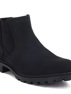 Pánské vysoké kotníkové boty, černé, model 22348417