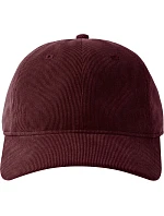 6 panelová manšestrová kšiltovka burgundy model 22478959 - Atlantis Headwear 6 panelová manšestrová kšiltovka burgundy model 22478959 - Atlantis Headwear