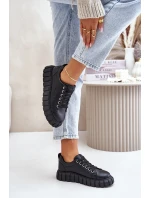 Zateplené dámské sneakersy Big Star MM274618 Černé Zateplené dámské sneakersy Big Star MM274618 Černé