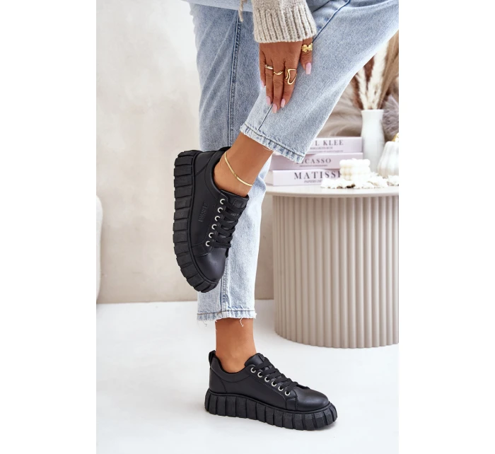 Zateplené dámské sneakersy Big Star MM274618 Černé Zateplené dámské sneakersy Big Star MM274618 Černé