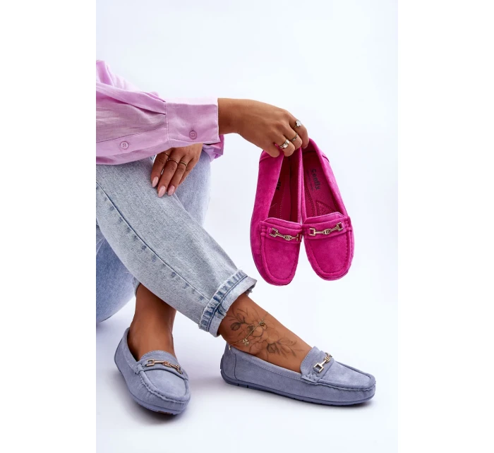 Dámské klasické semišové mokasíny modré Corinell Dámské klasické semišové mokasíny modré Corinell