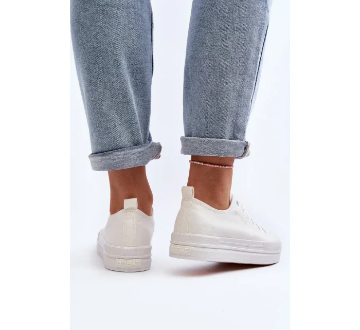 Dámské látkové tenisky bílé Staneva Dámské látkové tenisky bílé Staneva