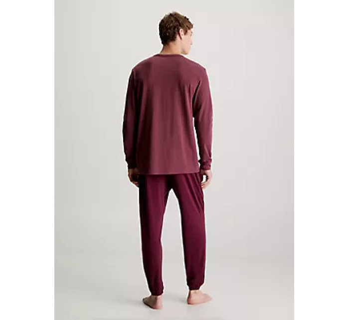 Spodní prádlo Pánské pyžamo L/S JOGGER SET 000NM2178EGVK - Calvin Klein