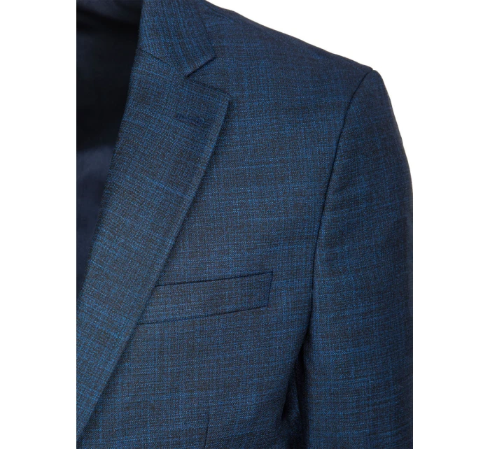 Pánské jednořadové indigové sako FashionStreet MX0622