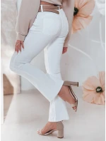 Dámské džínové zvonové kalhoty ELVIRA white FashionStreet UY2462