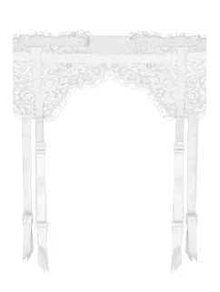 Dámský podvazkový pás Fuchsia white - JULIMEX